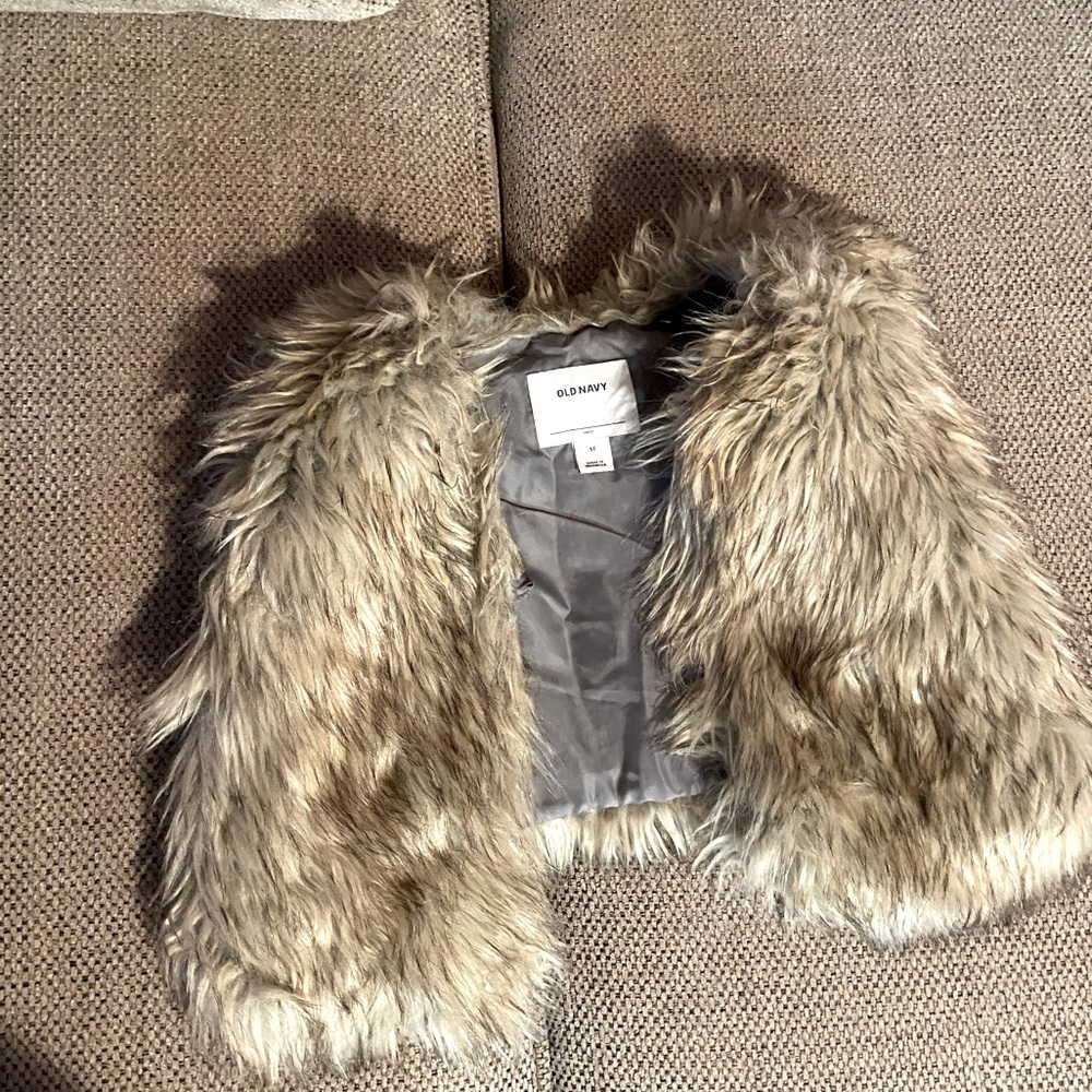 Faux fur vest